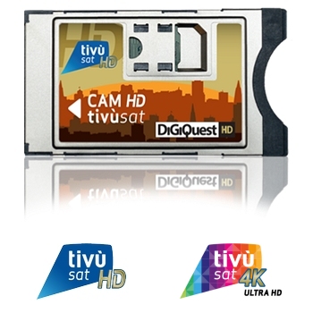 TIVUSAT 4K UHD READY OFFICIAL ITALIAN DIGITAL TV CAM AND CARD