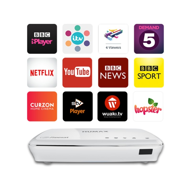 Catch up TV & apps Humax Humax HDR1100S 2TB Freesat Recorder Receiver with Netflix 